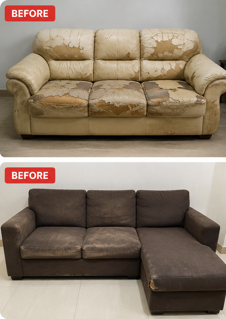 Before Sofa Repair